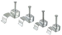 Bright 18th Edition Zinc Carbon Steel Clips - Flat & Round