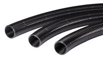 Black Non-Split Corrugated Sleeving/Conduit - 50m Reel